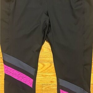 Livi Active Black and Pink Track Pants